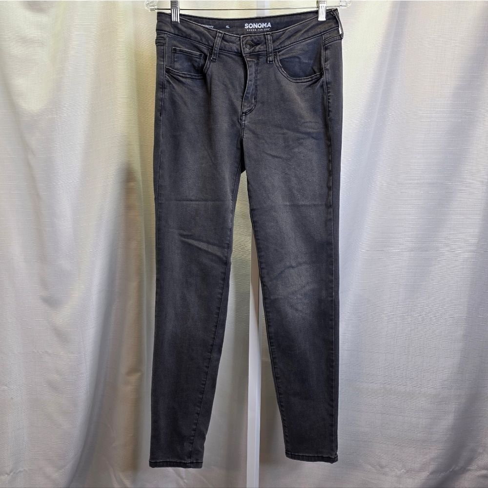 Sonoma Faded Black Curvy Skinny Jeans Size 4L